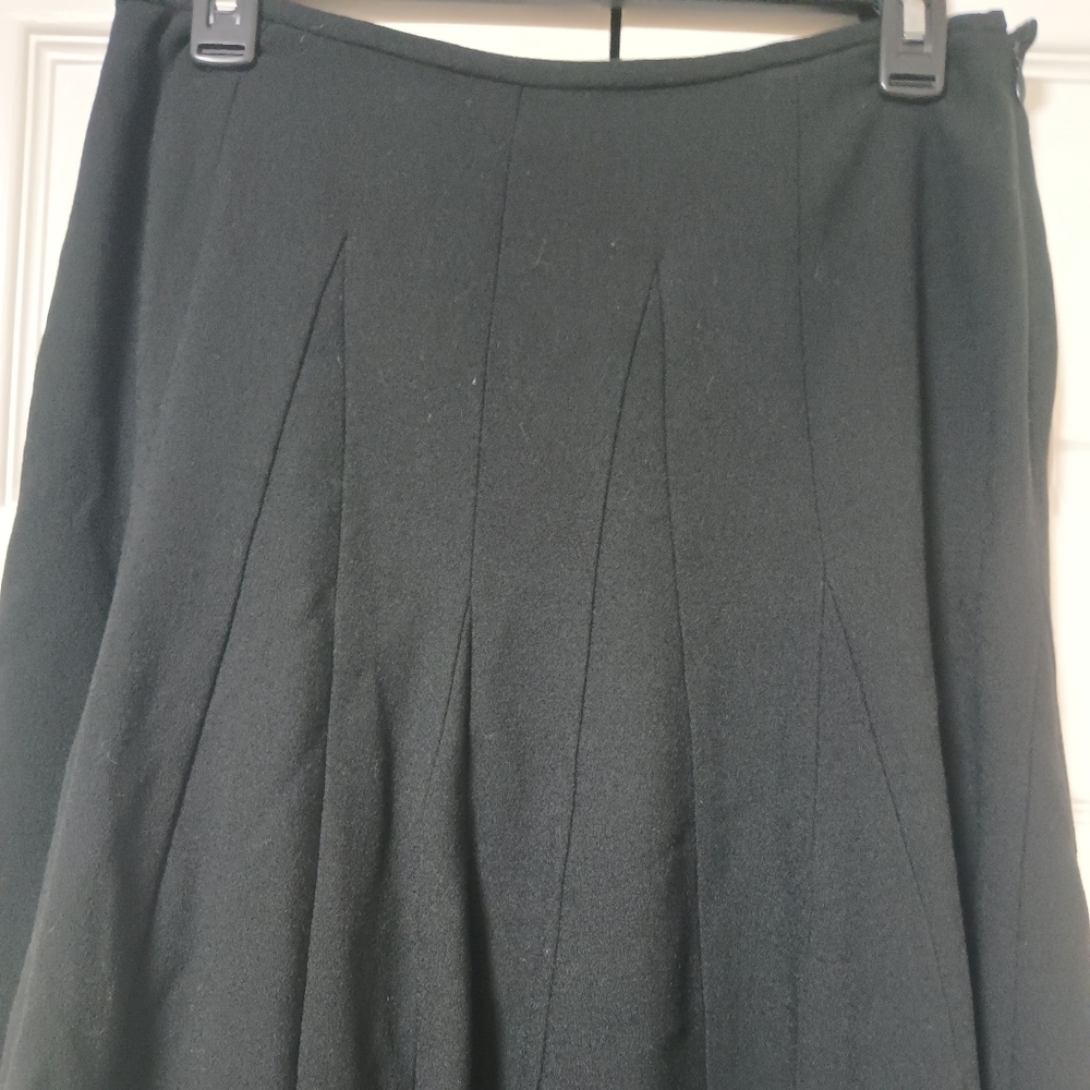 Anne Klein Wool Blend A Line Skirt - Picture 2 of 5
